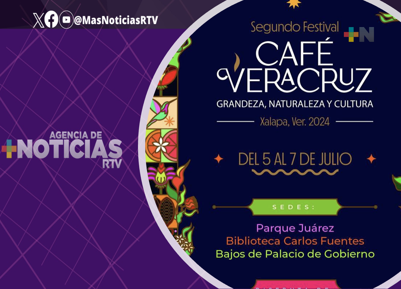 Xalapa listo para albergar el Festival Café Veracruz: Grandeza, Naturaleza y Cultura